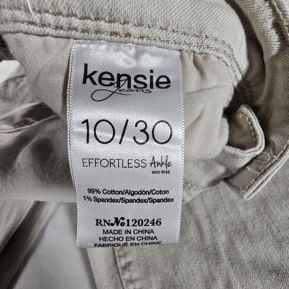 Kensie Effortless Ankle Mid Rise Jeans Size 10 - Picture 3 of 5